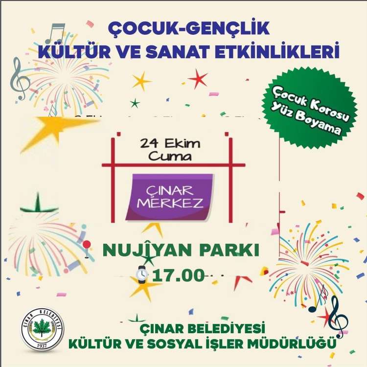 Çocuk-Gençlik Kültür ve Sanat Etkinliğimiz Çınar’da 